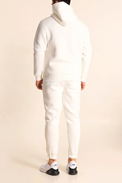 ruNadeS Ανδρικό σετ αθλητικής φόρμας με κουκούλα με κουκούλα καγκουρό - Casual