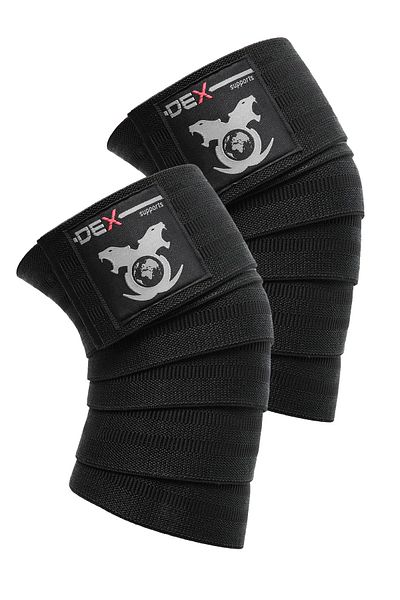 Dex Supports Training Knee Pad Fitness Knee Pad Knee Wraps Legend Series Knee Bandage Knee Wrap 2 Pack