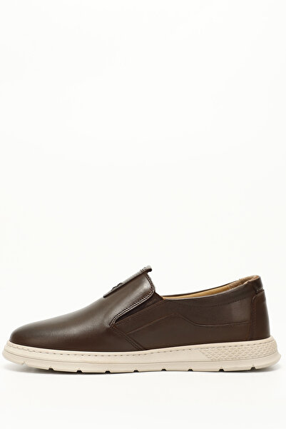 GÖNDERİ(R) Men's Brown Antique Lace-Up Genuine Leather Comfort Shoes