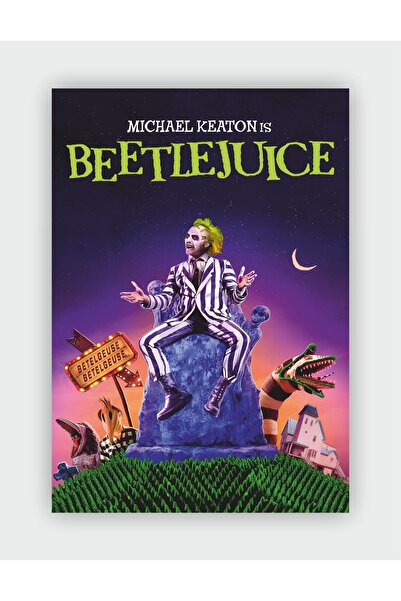 fırsatlar diyarı Beetlejuice Film Duvar Posteri - Kalın Kağıt - Çerçevesiz