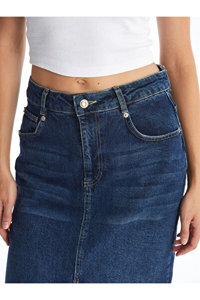 LC Waikiki Lcw Dar Fit Kadın Jean Etek