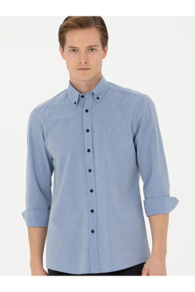 Cacharel İndigo Slim Fit Uzun Kollu Gömlek 50265476-VR028