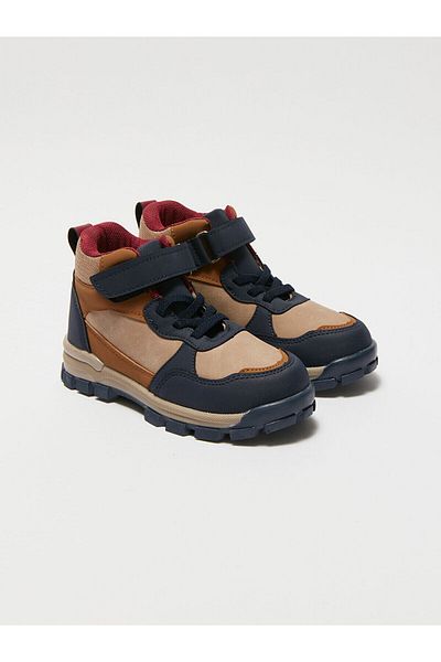 LC Waikiki Lcw Lace-Up Color Block Boy's Boots