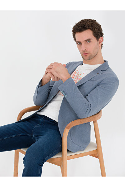 Cacharel Mavi Slim Fit Ceket 50271261-VR036
