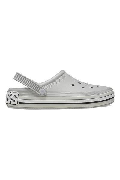 Crocs 209651 شبشب كلوج بشعار رمادي بطول 1 قدم