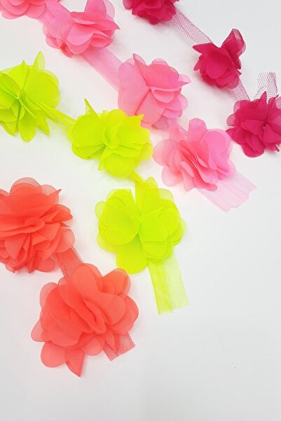 Limelia Floare din tul din șifon tăiată cu laser