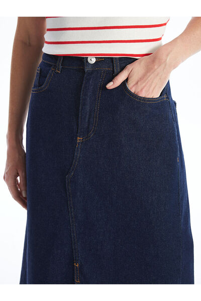 LC Waikiki LCW Standart Fit Kadın Jean Etek