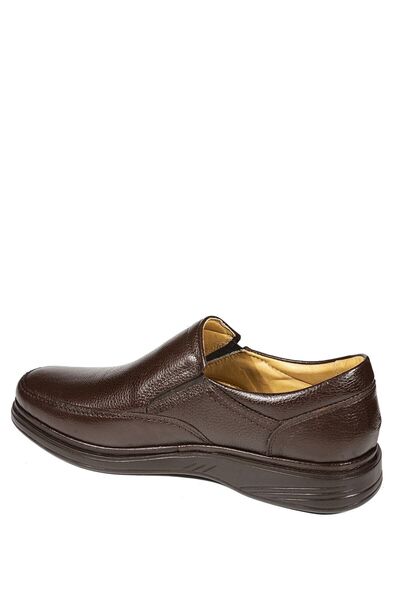 Ekinci Чоловічі коричневі повсякденні зручні ортопедичні туфлі з натуральної шкіри