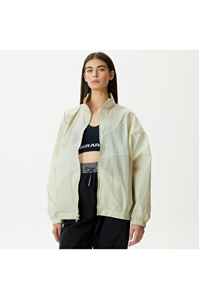 Under Armour سترة ليجاسي كرينكل للنساء باللونين الأسود والأبيض