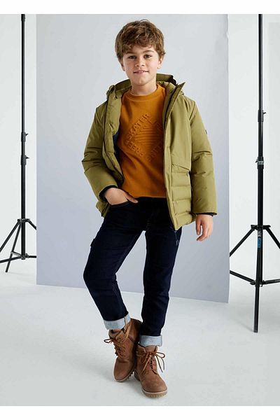 MAYORAL Boy's Green Winter Parka Coat