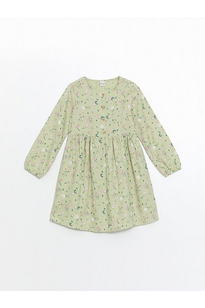 LC Waikiki Lw - Crew Neck Floral Girl's Dress