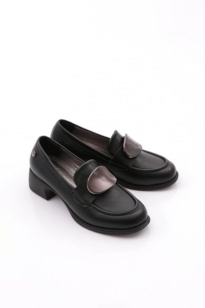 DGN Women's Buckle Black Shoes - Alp 24121097