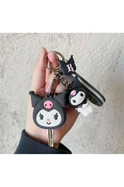 Piraye Gift Kuromi Sanrio Silikon Anahtarlık & Anahtarlık Kılıfı