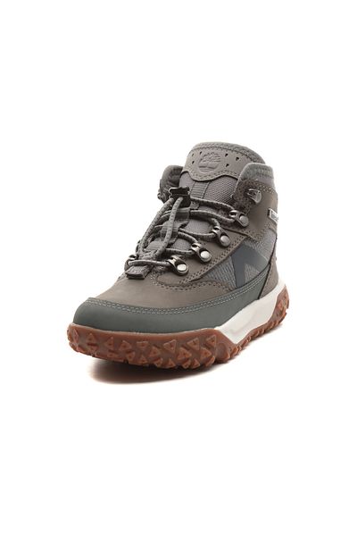 Timberland B0A6Arwel81-R Greenstride Motion 6 Mid Bungee Waterpro Baby Boots and &amp; Ccedil;Izme Gray