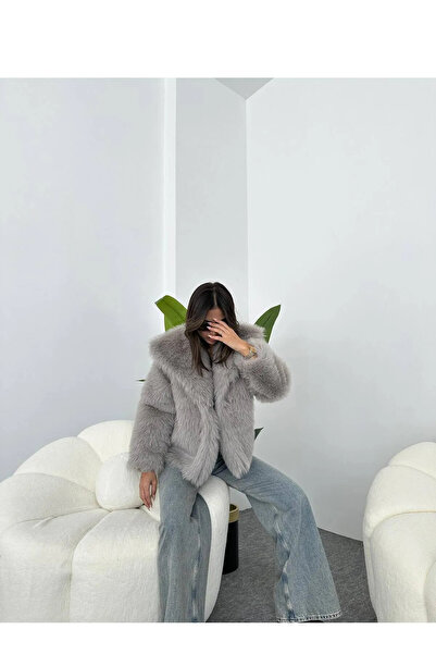 candybia Women's New Season Shawl Collar Fur