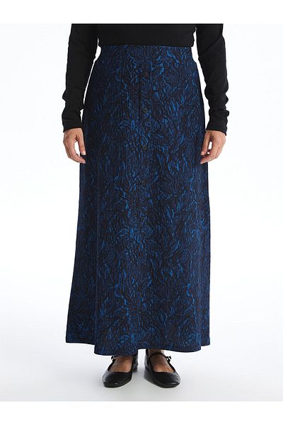 LC Waikiki Lw - Floral A-Line Women's Skirt with Elastic Waist