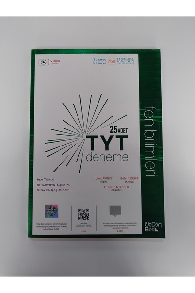 Yks Tyt Fen Bilimleri Deneme 25 Li 2023 9786057097118