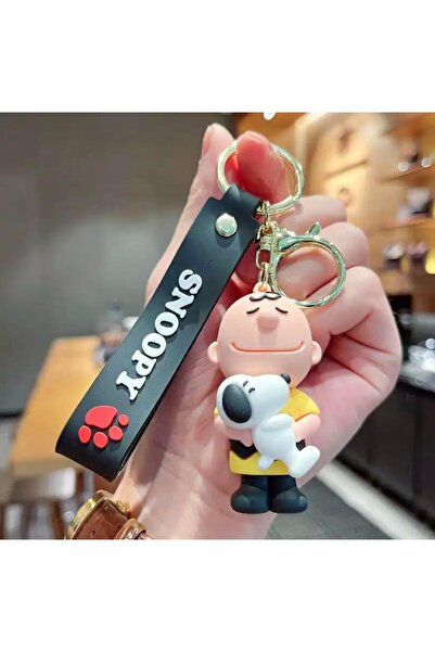 Piraye Gift Charlie Brown Snoopy Karakterleri Silikon Anahtarlık Çanta Süsü