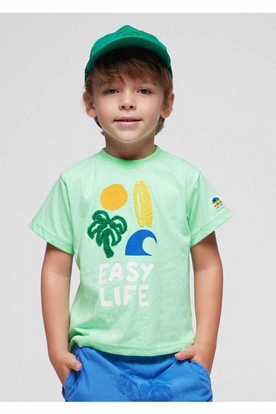 MAYORAL Tricou verde pentru bărbați de vară cu mânecă scurtă