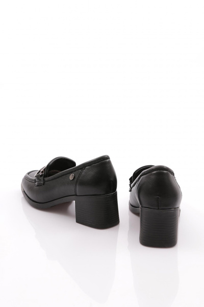 DGN Kadın Tokalı Topuklu Ayakkabı Siyah Alp 51621097