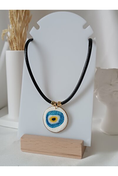 La fee aksesuar Nazar Boncuk Özel Tasarım El Yapımı Polimer Kil Choker Kolye