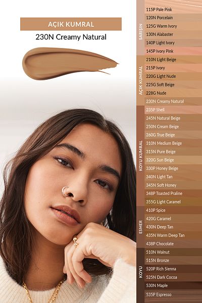 AVON Power Stay Mat Fondöten- 230N CREAMY NATURAL