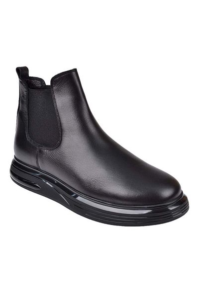 Voyager Black Genuine Leather Chelsea Men's Boots - Voy-6972