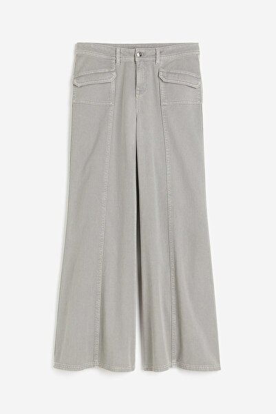 H&M Geniş Gabardin Pantolon