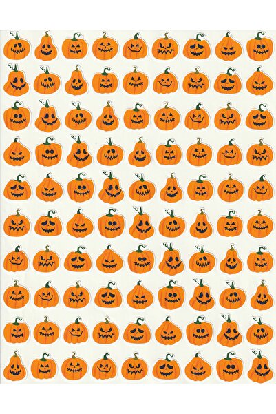 NUNUKİ مجموعة ملصقات الهالوين اللطيفة بعرض 2 سم - NSTI0178