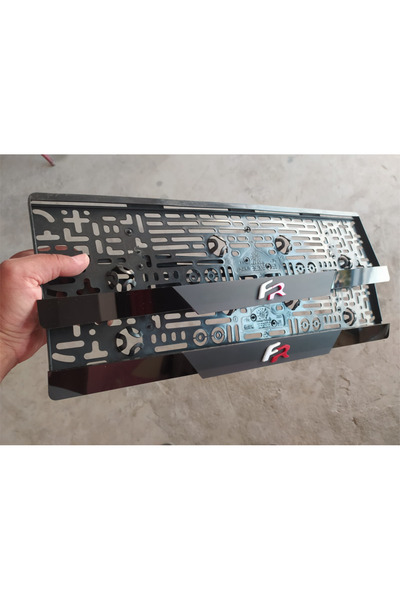 Erdizayn Seat Fr Kabartma Yazılı Takmatik Pleksi Plakalık 2 Adet 3d Piano Black