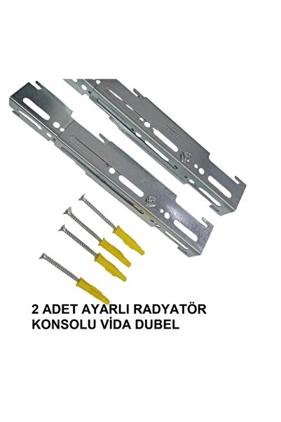 TIEM Ayarlı Panel Radyatör Askı Konsol Aparatı takım (2 adet)