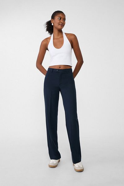 Stradivarius Classic Straight Fit Pants