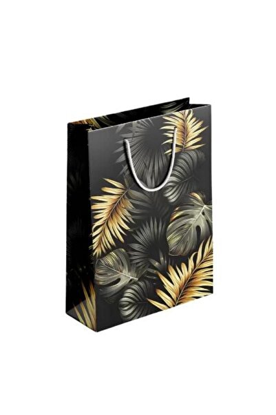 ÇABUKLAR Karton Çanta Körüklü Palmiye (20X10X23,5 CM) - 25 Adet