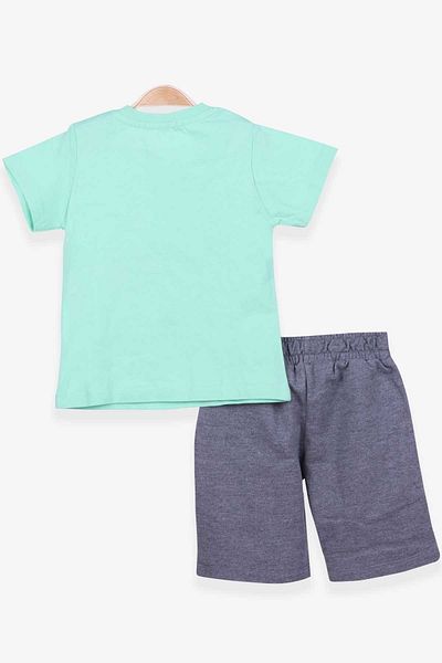 Breeze Boy's Shorts Set Printed 1.5-5 Years, Mint Green