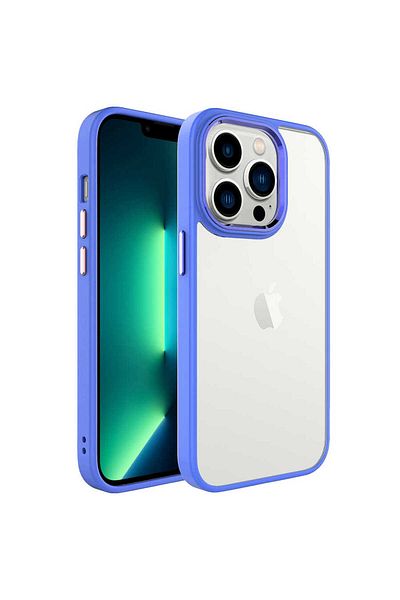 zore حافظة كروم متوافقة مع هاتف iPhone 14 Pro - رمادي لافندر