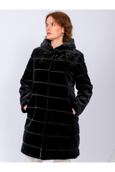 Tuhanakürk Siyah Kürk Manto