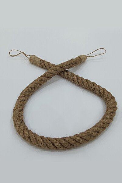 lissehome Doğal Hasır Keten Halat Braçol – Şık Perde Toplama Aksesuarı