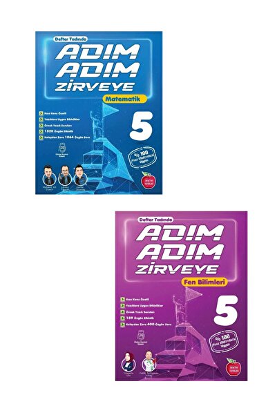 Newton Yayınları Newton Yayınları 5.Sınıf Adım Adım Zirveye Matematik Fen Bil...