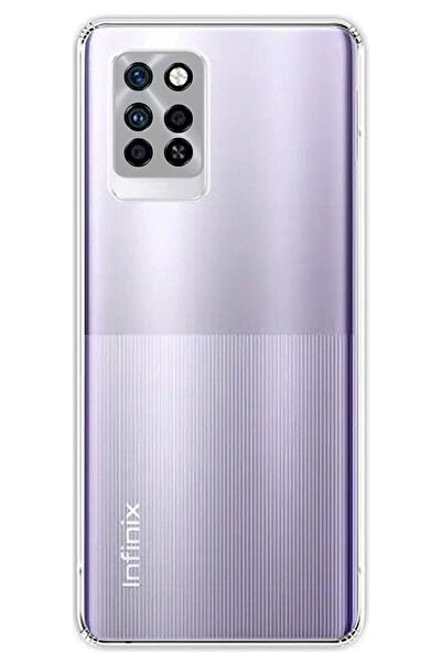 CEPSTOK İnfinix Note 10 Pro Kılıf Şeffaf Kamera Korumalı Yumuşak Silikon