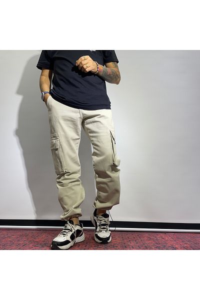 higo Men's Stopped Leg Cargo Pants