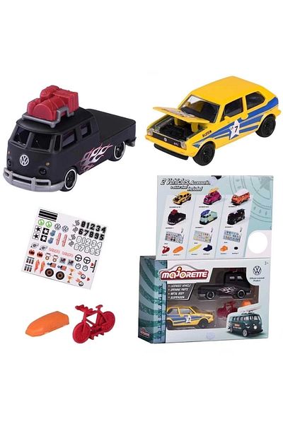Majorette Art002 C01 Nessiworld 2 Pack Volkswagen the Originals Model Cars Bernami New