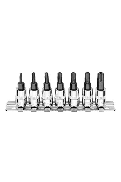 CETA FORM C08S-Rtp7 7 Pieces - 1/4" 5 Corner Holes Torx Wrench Set