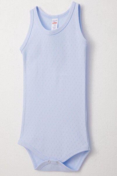 Breeze 9-3 Years Baby Boy Jacquard Bodysuit Body - Light Blue