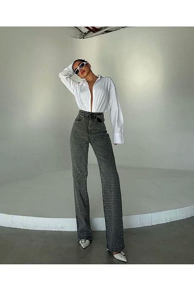 More Gray Pants with Stones