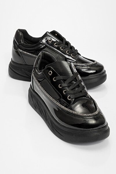 Ccway Чорні жіночі щоденні черевики на шнурівці