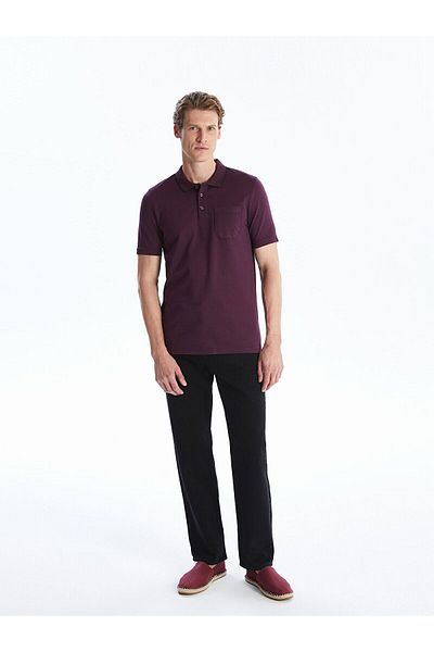 LC Waikiki Lw - Polo Collar Short Sleeve Combed Cotton Men's T-Shirt