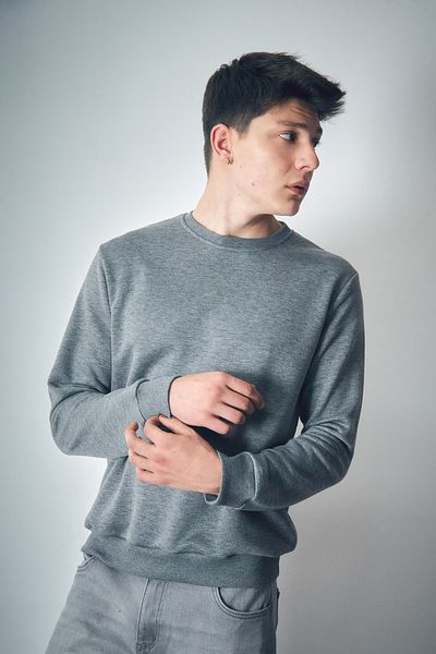 Fulla Moda Φούτερ Basic Crew Neck