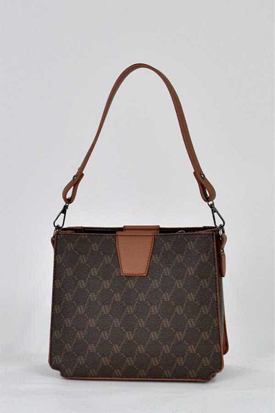 Armine Armine 348 Women's Bag - Brown Dotted