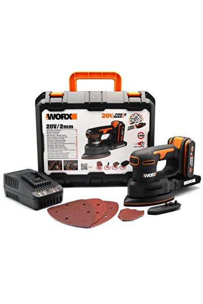 Genel Markalar WX822 20Volt 2.0Ah. Li-ion Şarjlı Profesyonel Üçgen Mouse Zımpara