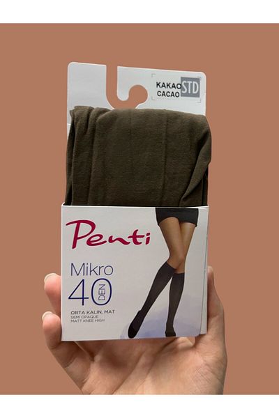 İntive Lingerie Микро чорапи за панталони 40 Den без хлъзгане (С ШИРОКА ЦВЕТНА ОПЦИЯ) - Kakao